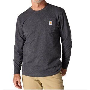 CARHARTT LOOSE FIT HEAVYWEIGHT LONG-SLEEVE POCKET T-SHIRT